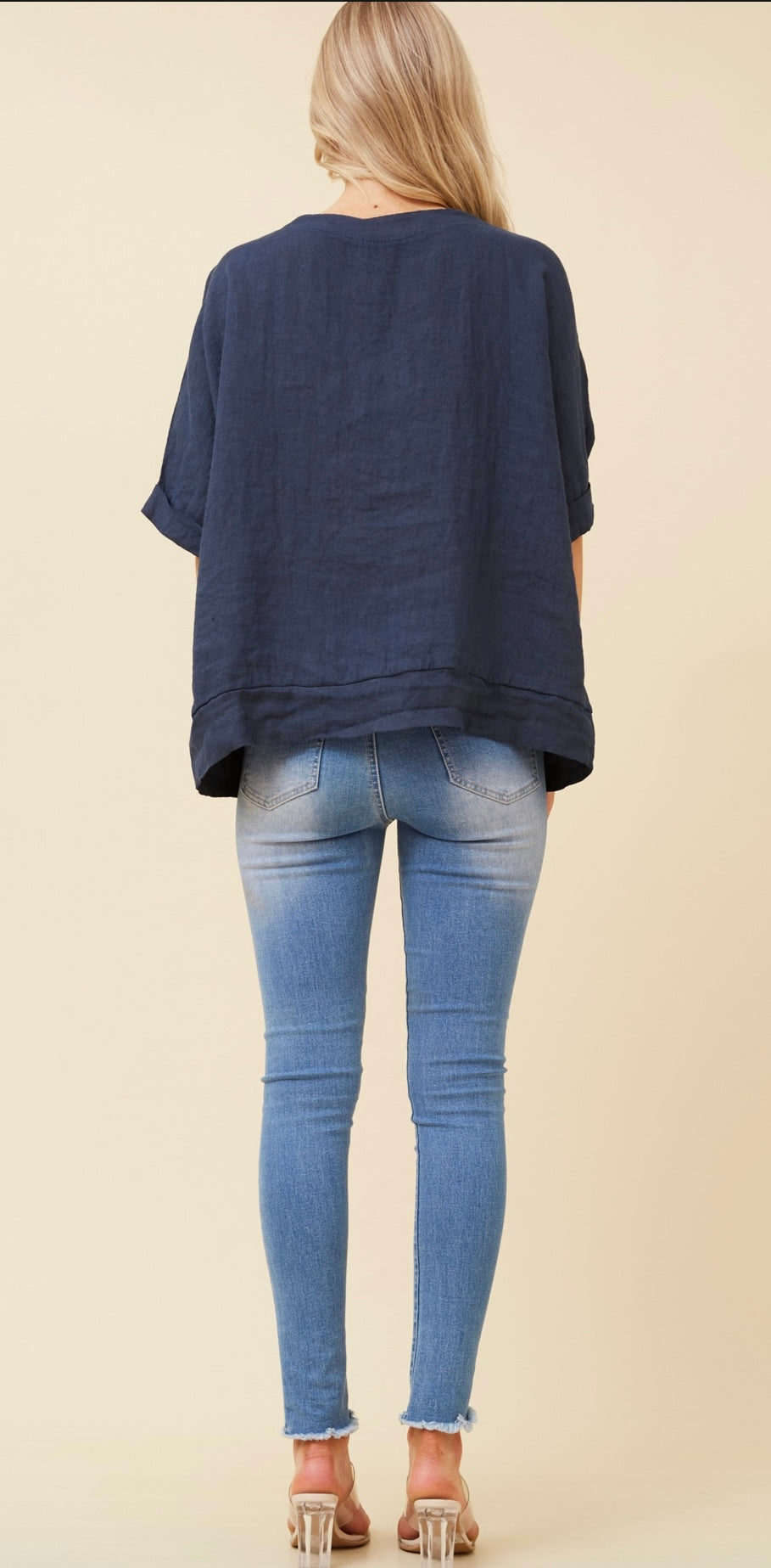George Navy Top