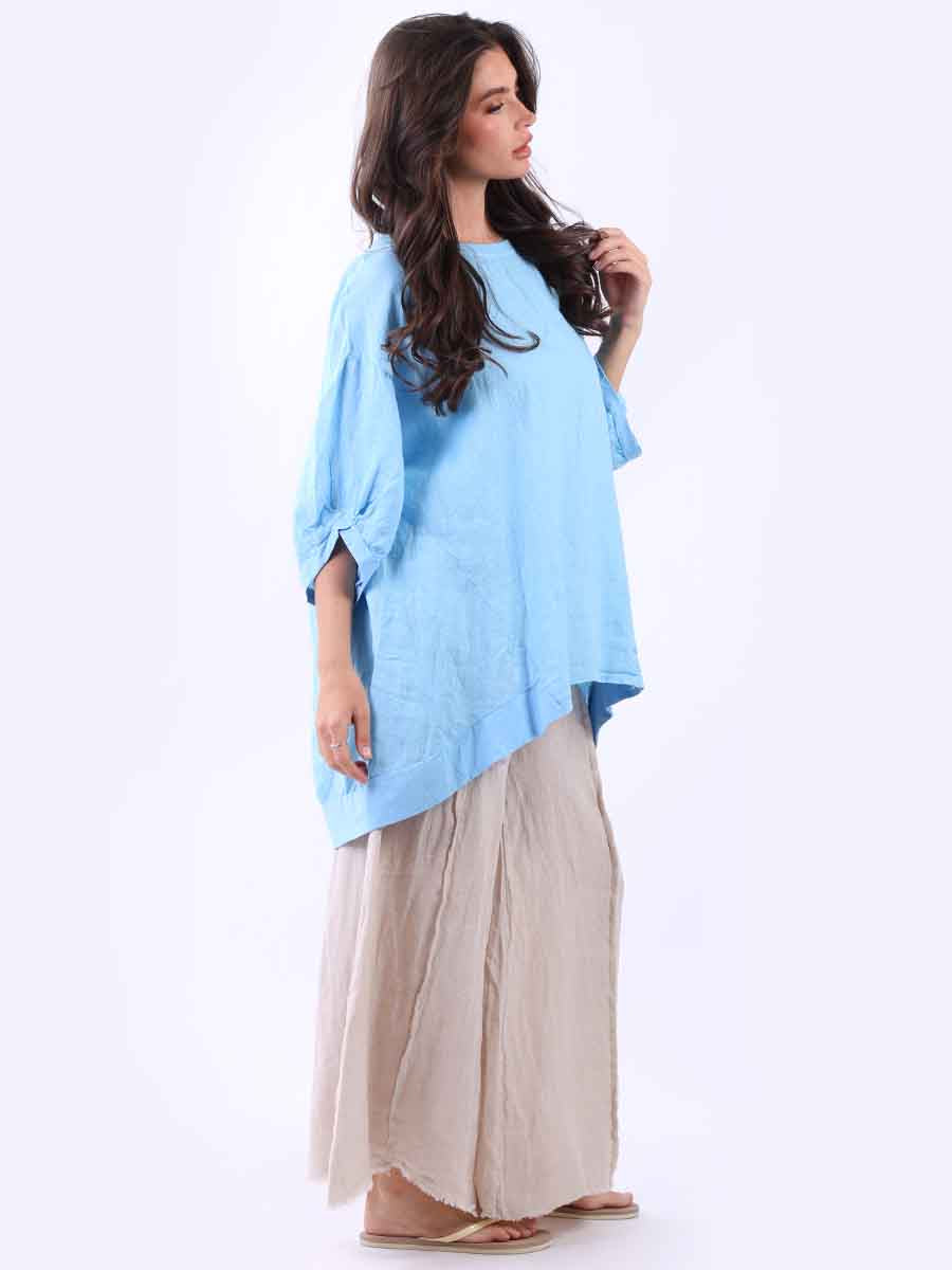 Erica Hi-Lo Top Azure
