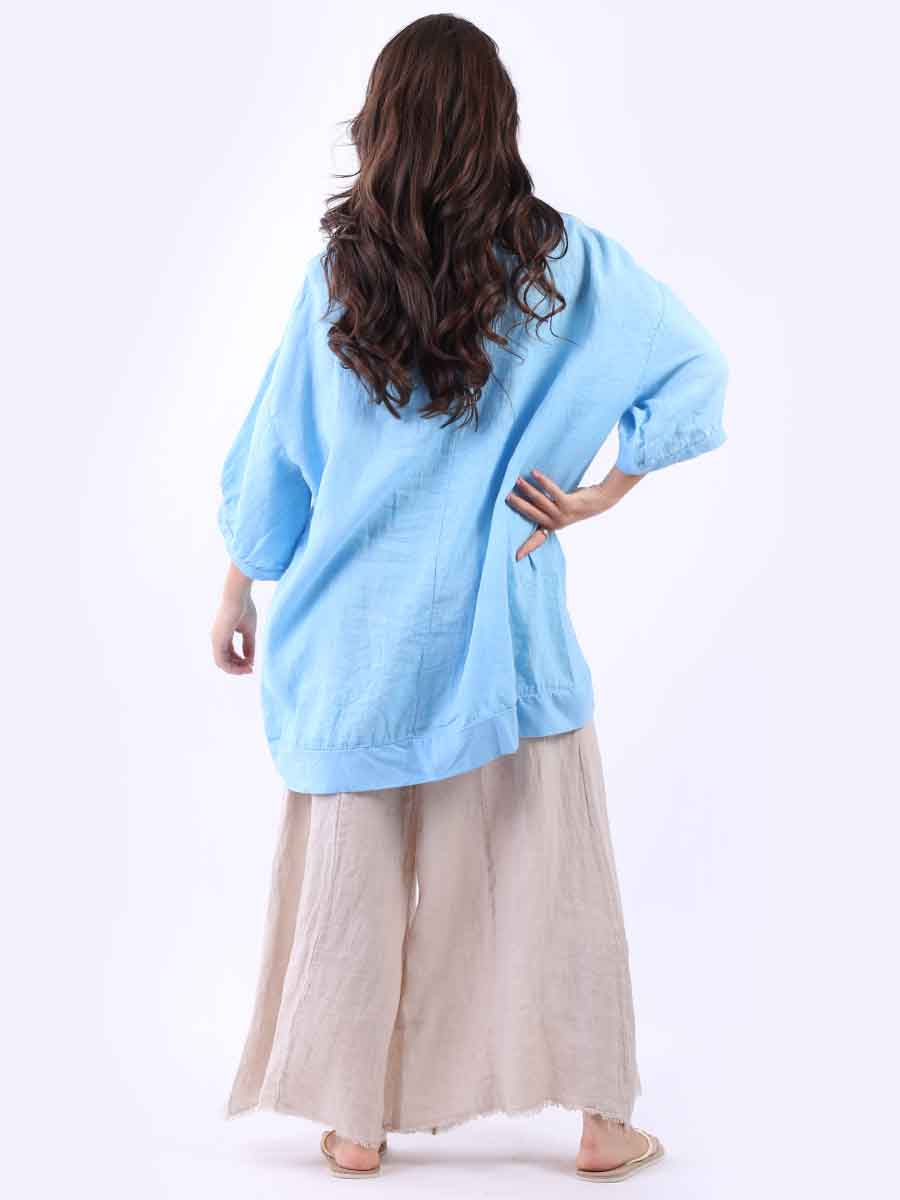 Erica Hi-Lo Top Azure