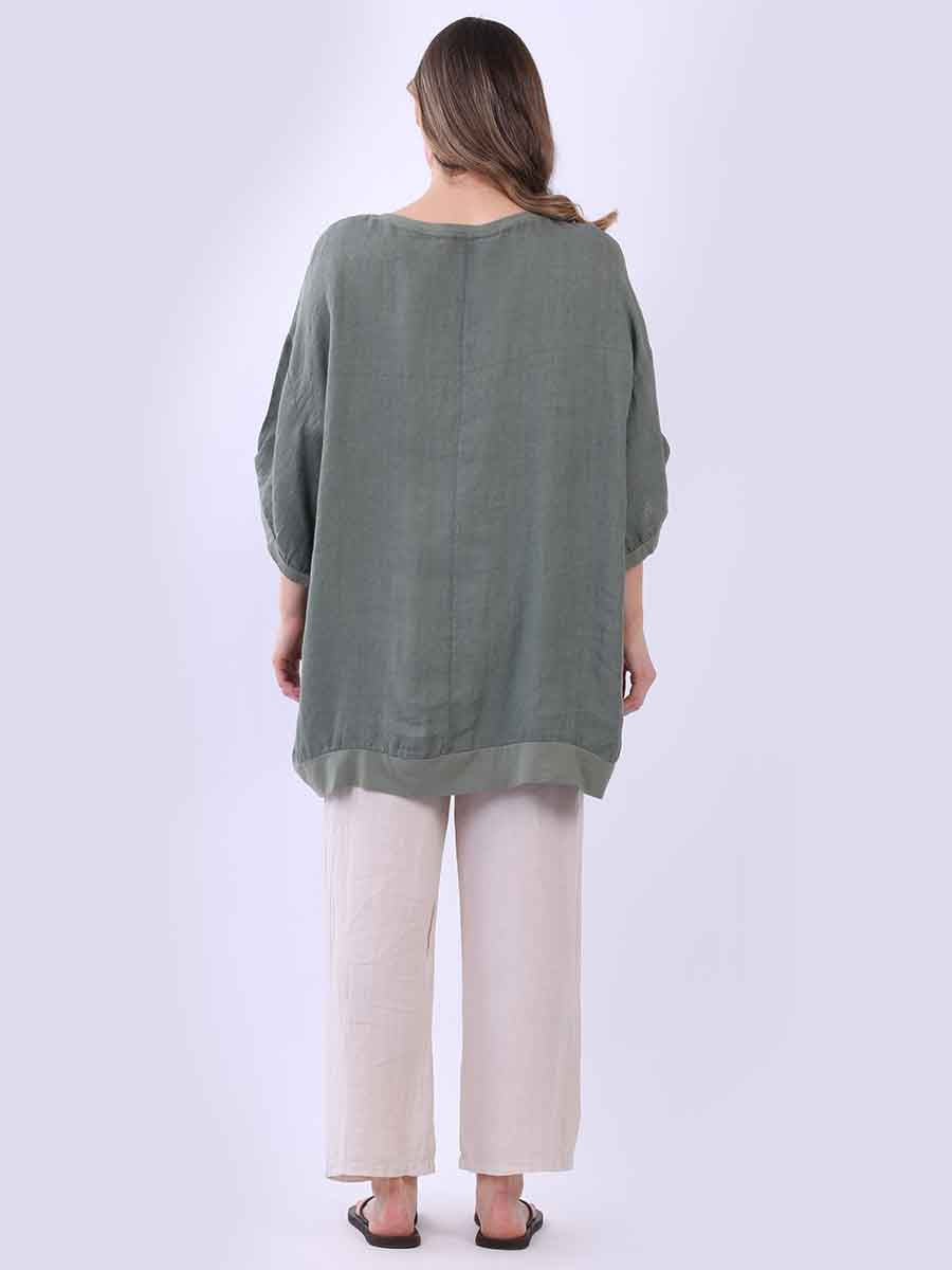 Erica Hi-Lo Top Khaki
