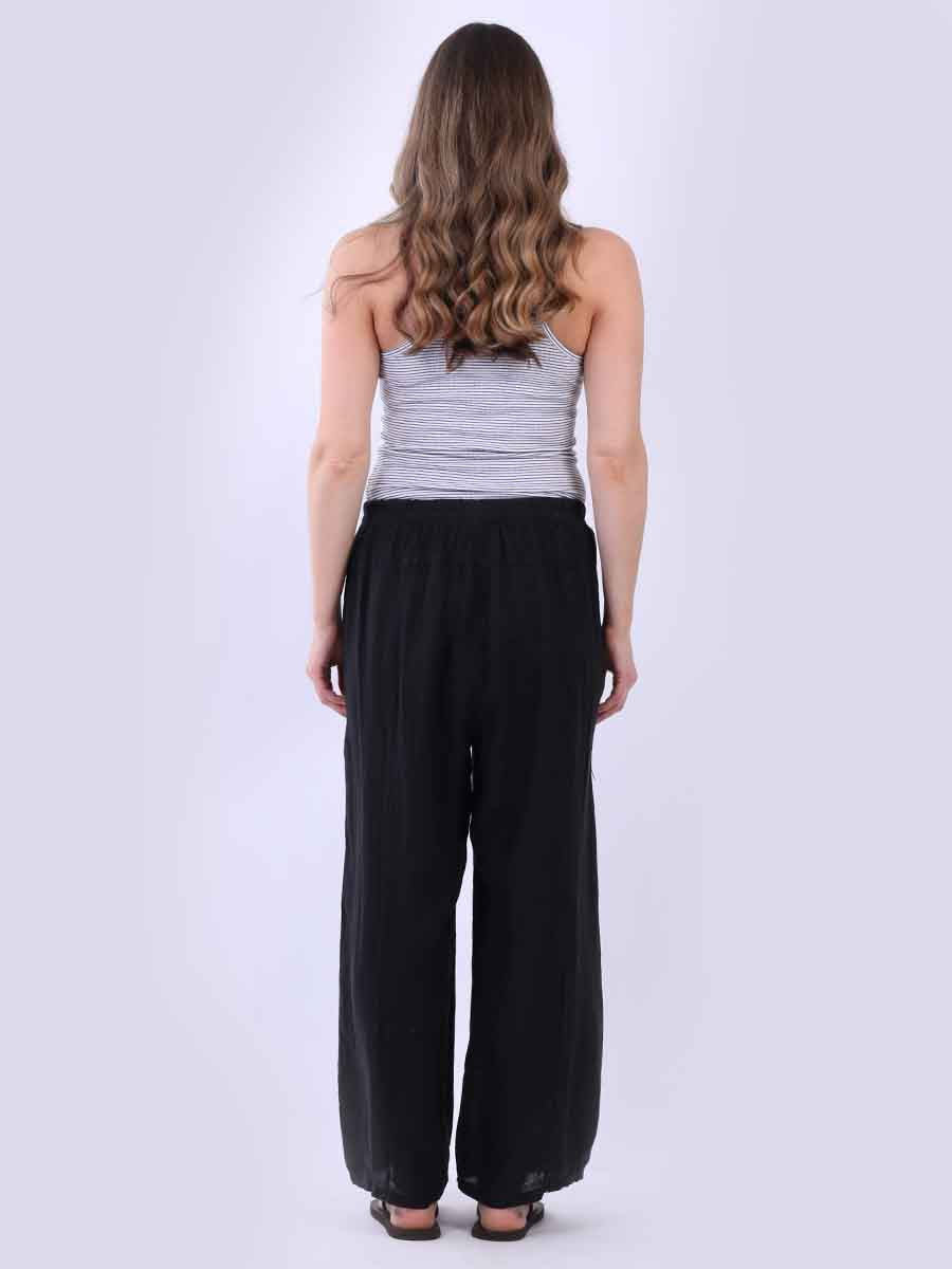 Everlyn Linen Pant Black