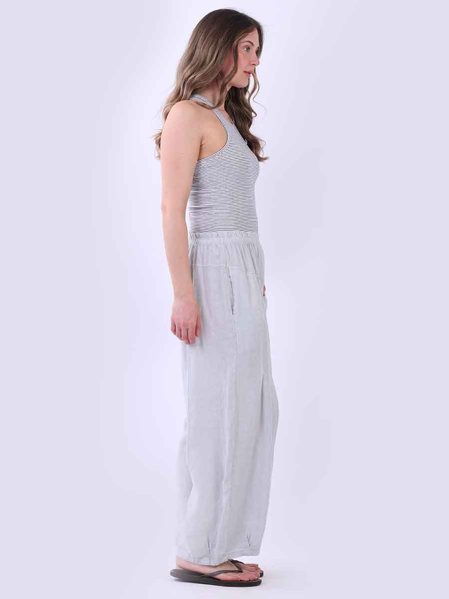 Everlyn Linen Pant Silver