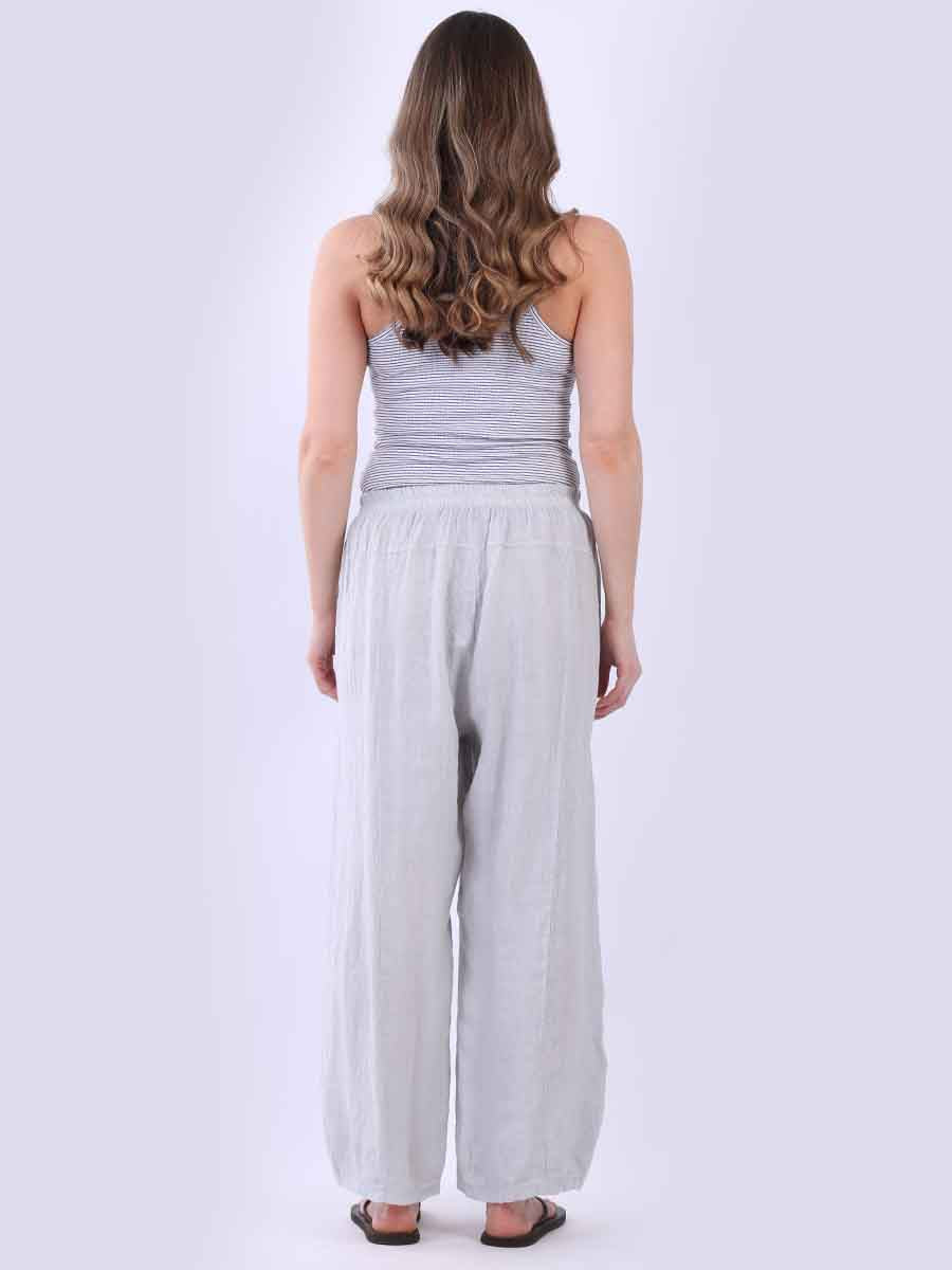 Everlyn Linen Pant Silver