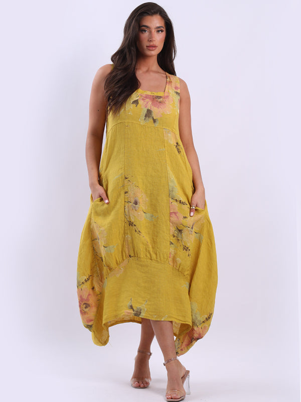 Abigail Dress Mustard