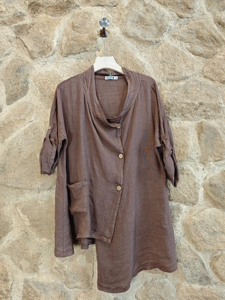 Carmen Blouse Brown