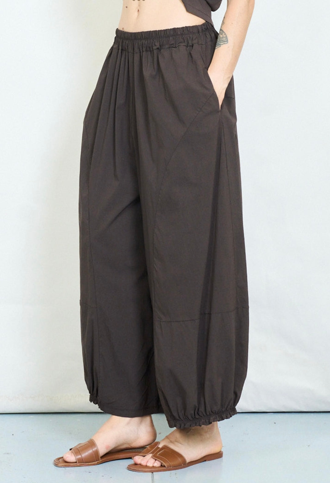 Balloon Leg Pant - Chocolate