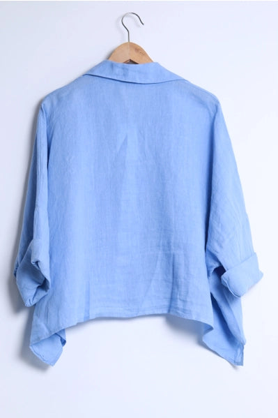 Willow Oversized Blouse Blue