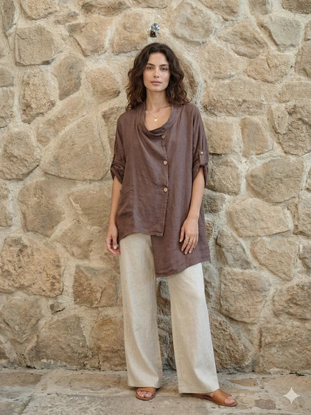 Carmen Blouse Brown