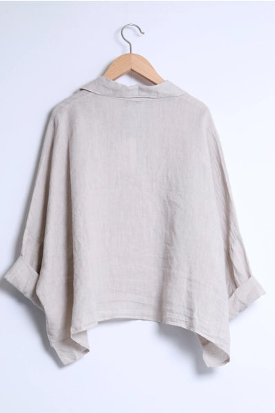Willow Oversized Blouse Beige