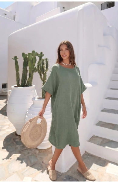 Oversized Dress Khaki