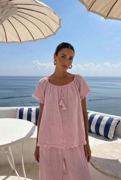 Ruffle Top - Rosa