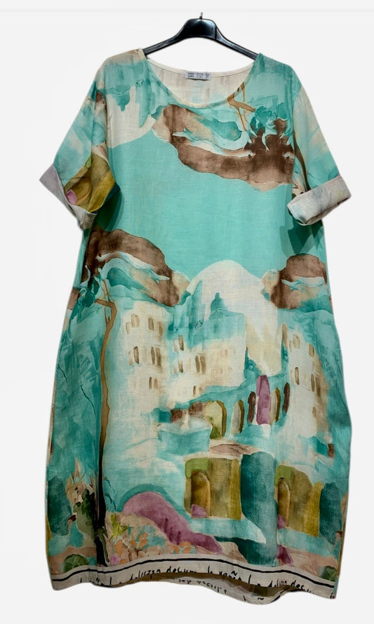 Ursula Dress Aqua