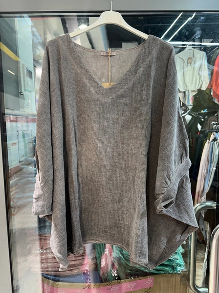 Brooke Oversized Top Chocolate