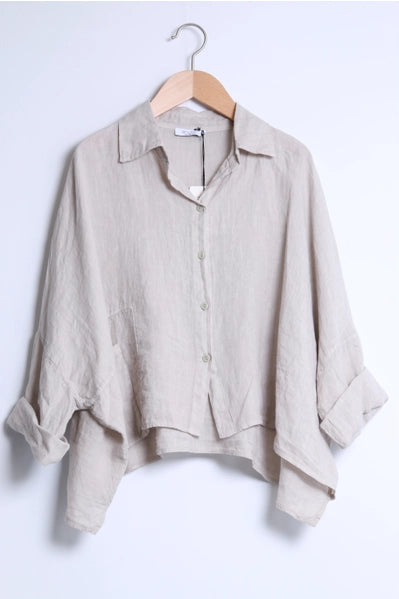 Willow Oversized Blouse Beige
