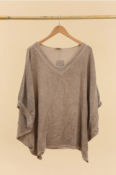 Brooke Oversized Top Chocolate