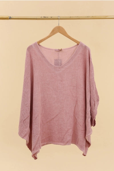 Brooke Oversized Top Rosa