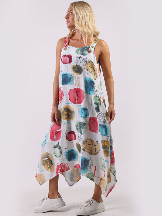 Naomi White Abstract Dress