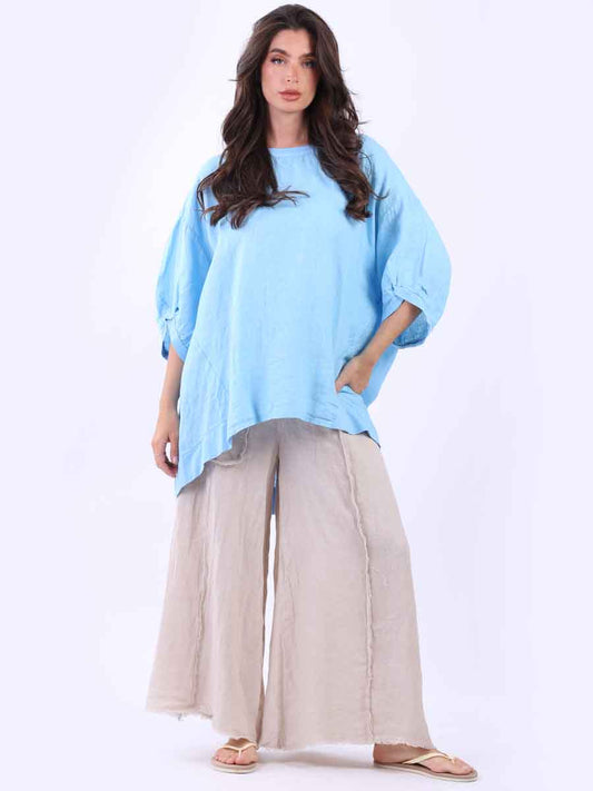 Erica Hi-Lo Top Azure