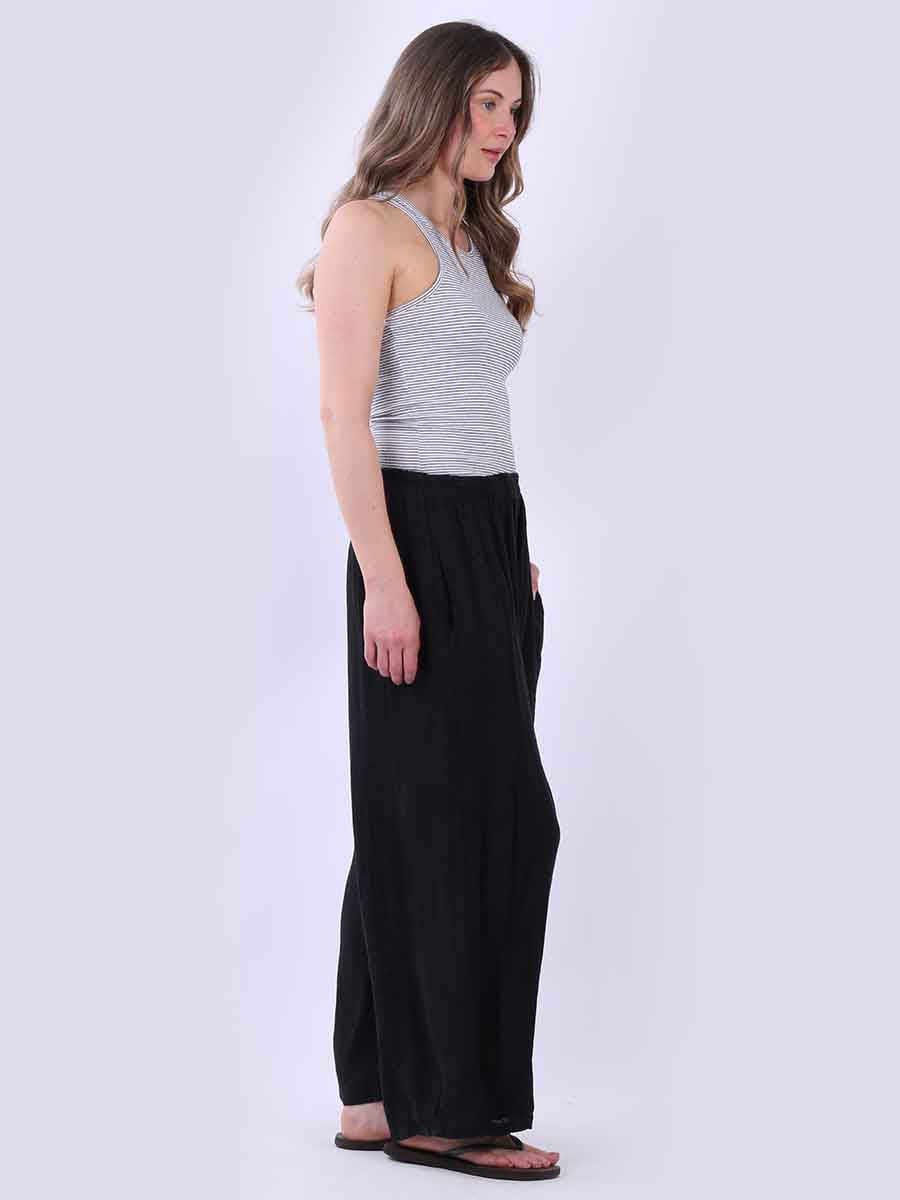 Everlyn Linen Pant Black