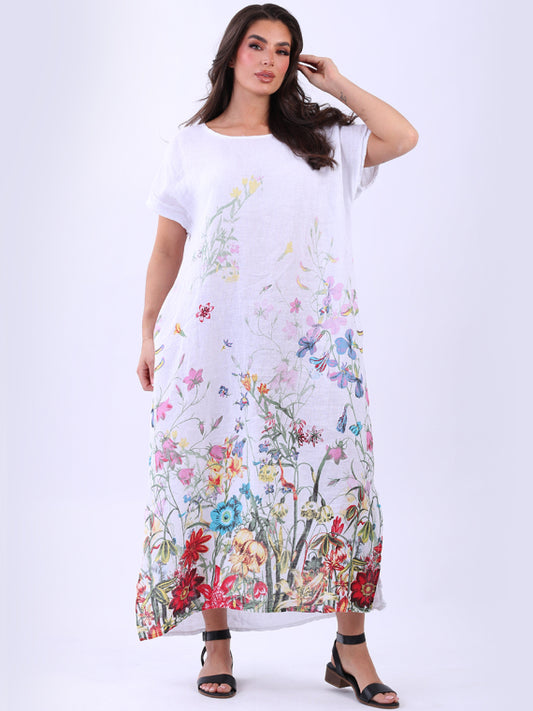 Flora White Dress
